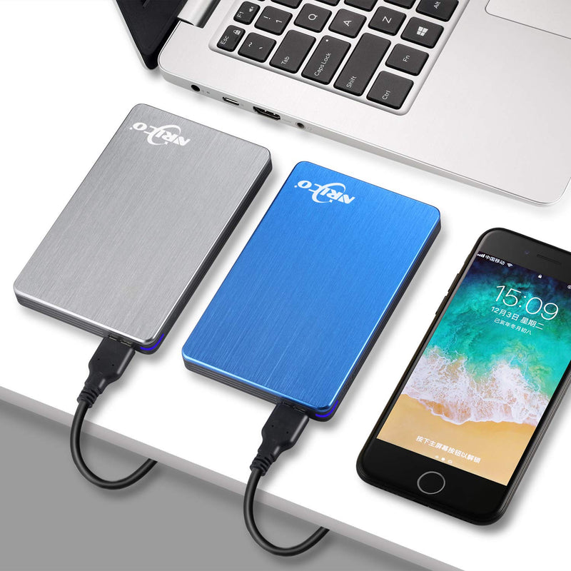  [AUSTRALIA] - NRICO 250GB Portable External Hard Drive USB 3.0 HDD 2.5inch Storage Compatible for PC, Mac, Desktop,PS4 (250GB, Grey)