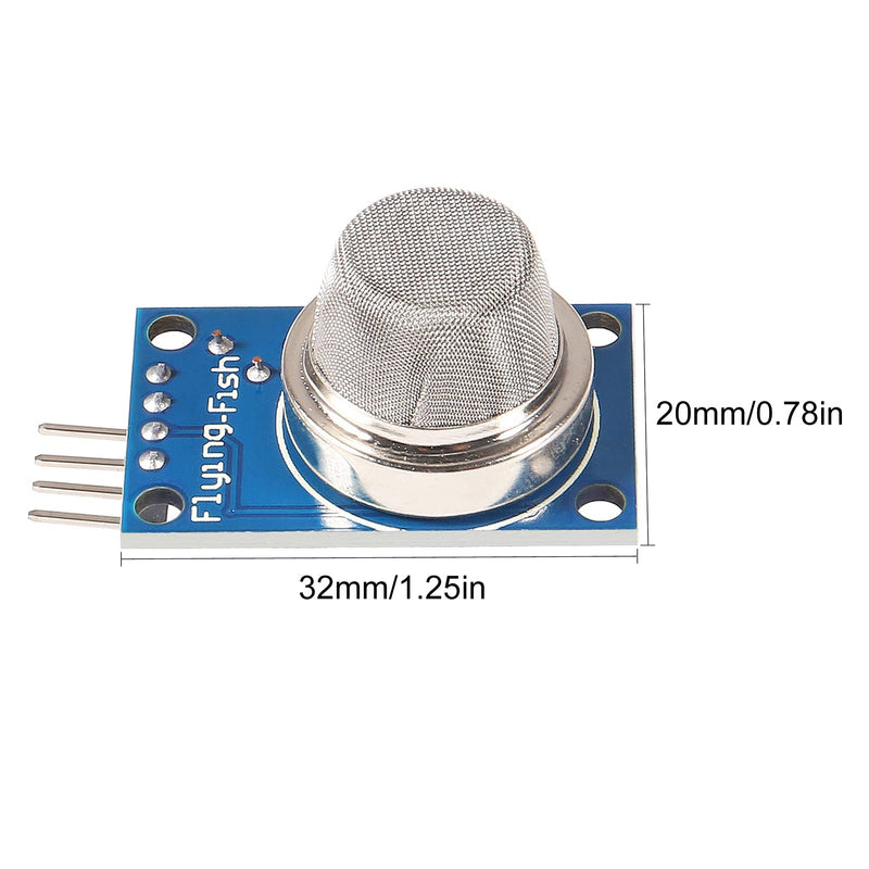  [AUSTRALIA] - ACEIRMC 5pcs MQ-6 LPG Gas Sensor Module Liquefied Propane Iso-Butane Butane Combustible Gas Detection Sensor for Arduino Raspberry Pi ESP8266 MQ2 5V DC (MQ-6)