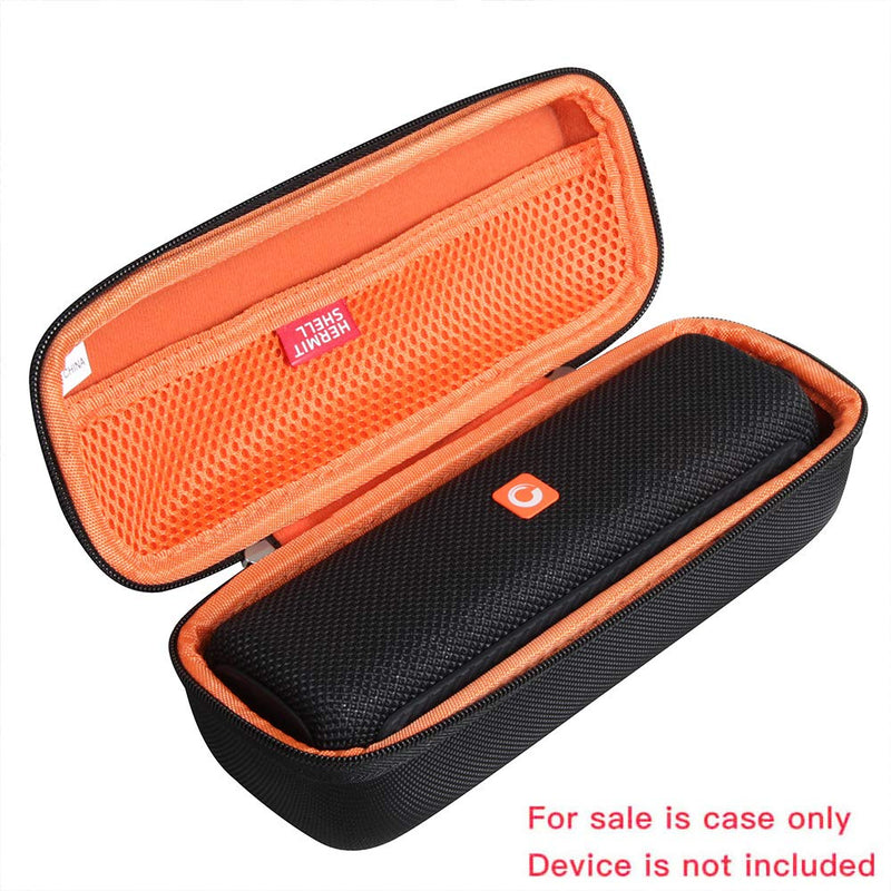 Hermitshell Travel Case Fits DOSS E-go II Portable Bluetooth Speaker (Black+Orange) Black+Orange - LeoForward Australia