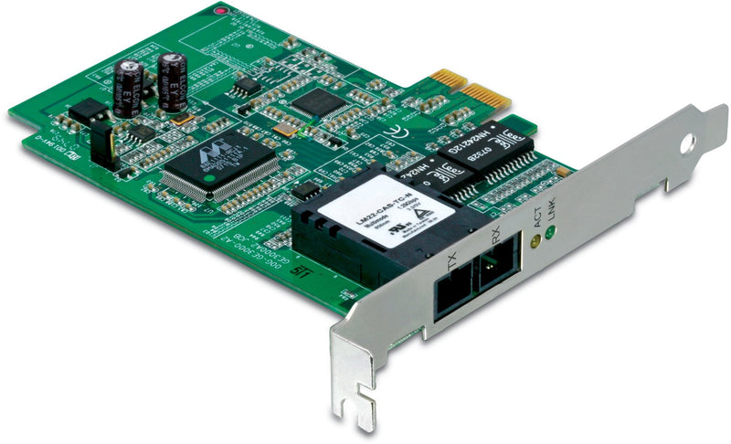  [AUSTRALIA] - TRENDnet SC-Type Fiber PCIe Adapter, Convert a PCIe Slot into an SC-Type Multi-Mode Fiber Port, Supports VLAN Tagging & Layer 2 Priority Tagging, TEG-ECSX