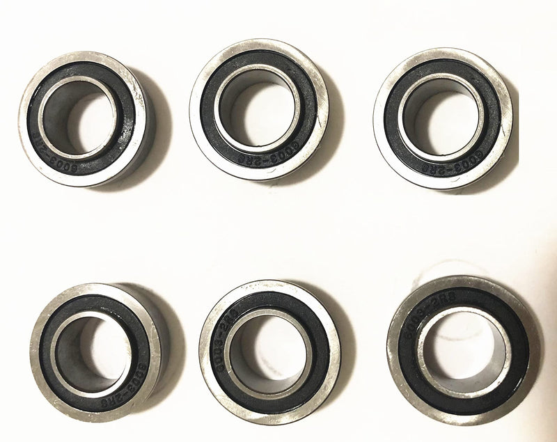  [AUSTRALIA] - 6 Pack Flanged Ball Bearings ID 3/4" x OD 1-3/8", Applicable Lawn Mower, Wheelbarrows, Carts & Hand Trucks Wheel, Replacement 532009040, AM118315, AM127304, 10513, 251210 Etc