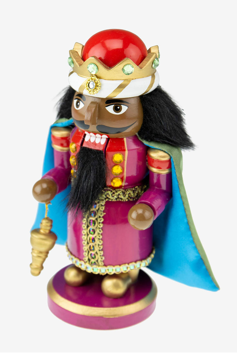  [AUSTRALIA] - Clever Creations Traditional Wooden Scottish Small Wiseman with Frankincense Collectible Nutcracker, Festive Christmas Décor, Perfect for Shelves and Tables, 100% Wood 6" Frankincense