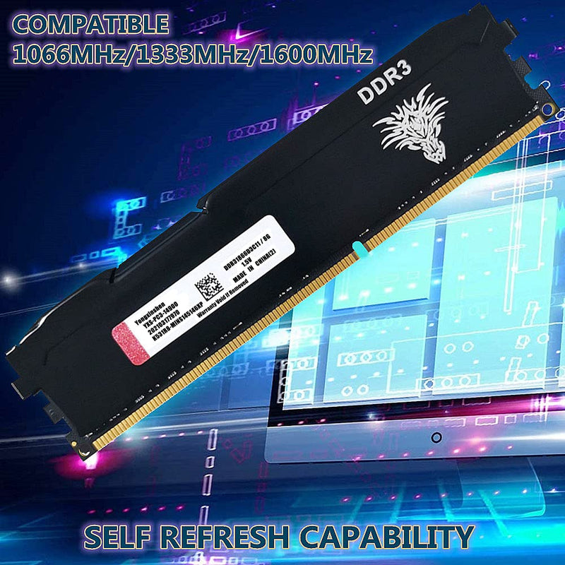  [AUSTRALIA] - Yongxinsheng 16GB (8GBx2) DDR3 1866MHz (PC3 14900) CL11 Desktop Memory 240Pins 1.5V Non-ECC Unbuffered Ddr3 UDIMM RAM - Black DDR3 (8GBx2) 1866Mhz