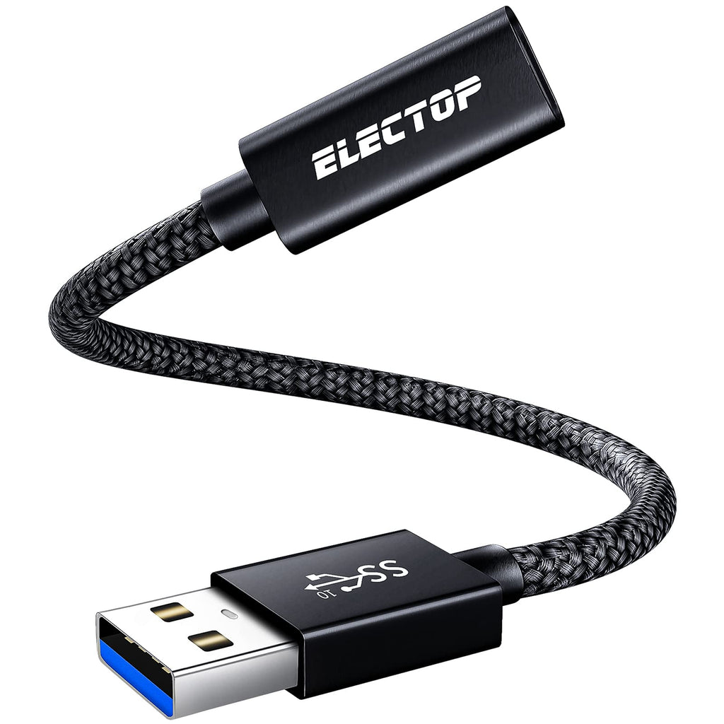  [AUSTRALIA] - [10Gbps] USB C Female to USB Male Adapter Cable, Electop USB 3.1 GEN 2 USB C Converter, Support Double Sided 10Gbps Data Transfer & Power Charging, USB A 3.1 to USB-C Cable