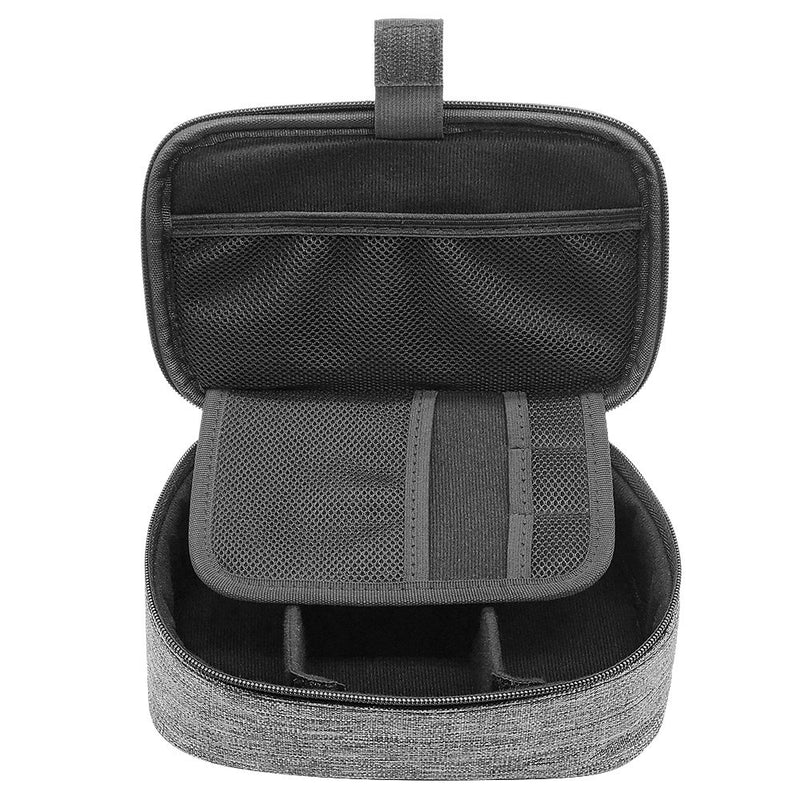  [AUSTRALIA] - sisma Travel Cords Organizer Universal Small Electronic Accessories Carrying Bag for Cables Adapter USB Sticks Leads Memory Cards, Grey 1680D-Fabrics SCB17092B-OG Grey -1680D Oxford Fabrics