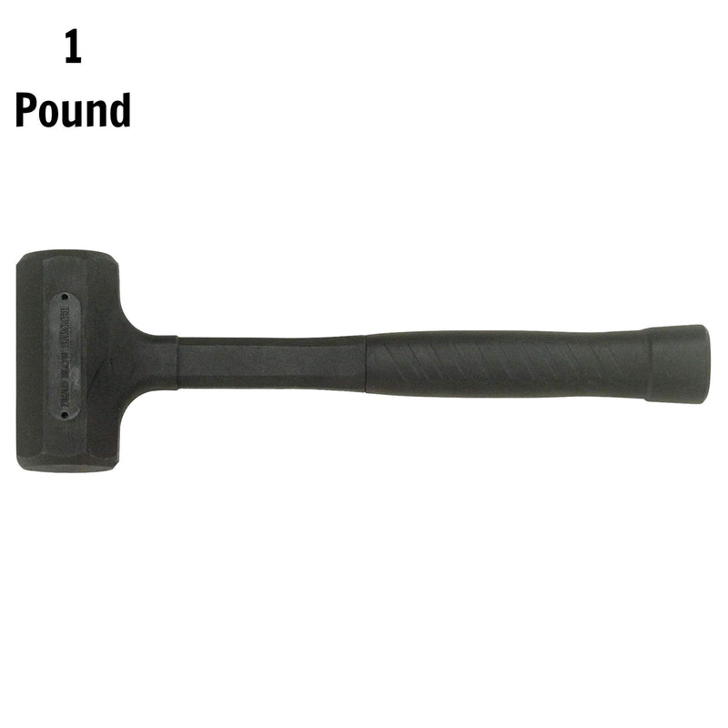  [AUSTRALIA] - Teng Tools 1 Pound Black Rubber Soft Face Non Sparking/Marring Dead Blow Hammer - HMDH45, Silver, 45mm