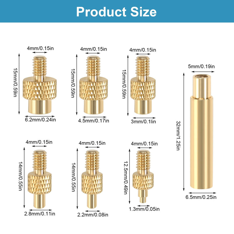  [AUSTRALIA] - 6 pieces soldering tip set soldering iron tips for thread inserts soldering iron melting aid M2 M3 M4 M5 M6 M8 3D printing accessories for universal 936 soldering iron tip for 3D printer parts thread inserts