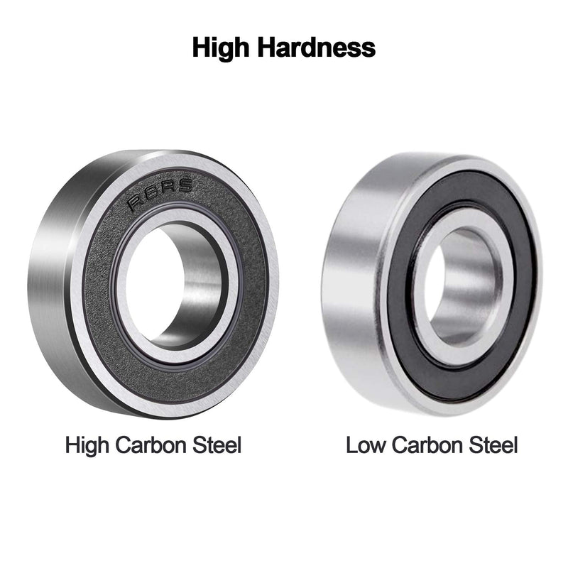  [AUSTRALIA] - 10 Pack R8-2RS Deep Groove Ball Bearings, 1/2"x1-1/8"x5/16" Miniature Bearings, Double Rubber Sealed and Pre-Lubricated, R8-rs