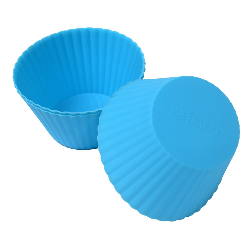  [AUSTRALIA] - Webake Silicone Baking Cups Reusable 3.5 Inch Jumbo Muffin Pan Cupcake Baking Mold Auto Cup Holder Liner 12 Pack Jumbo Cupcake