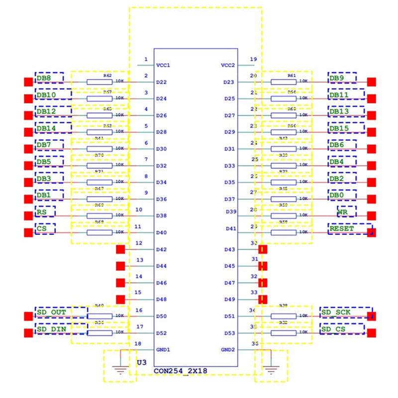  [AUSTRALIA] - 3.2 Inch TFT LCD Shield Expansion Board for Mega 2560