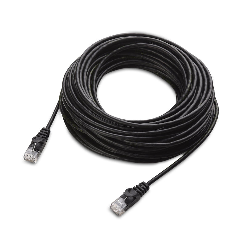 Cable Matters Snagless Long Cat6 Ultra Thin Ethernet Cable (Thin Cat6 Cable) in Black 50 ft - LeoForward Australia