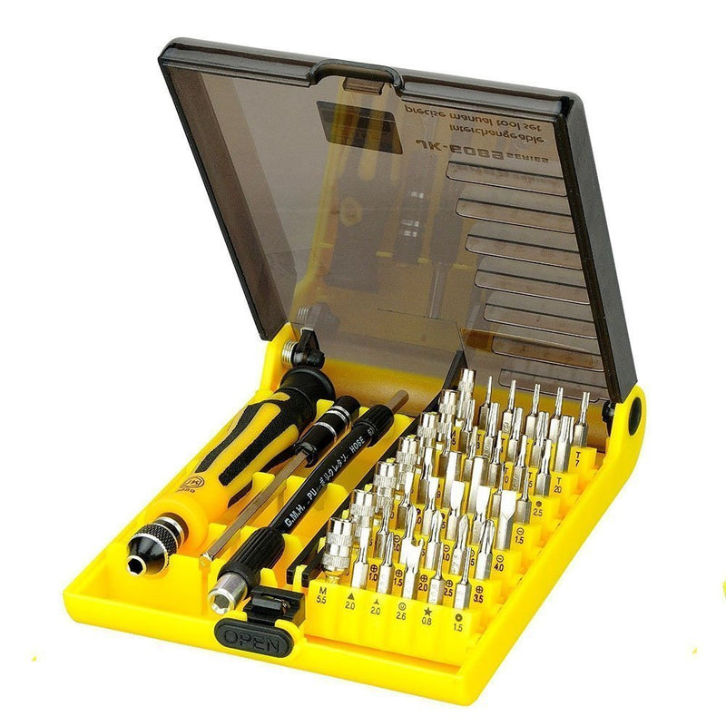 [AUSTRALIA] - MMOBIEL JACKLY 45 in 1 Pro Portable Opening Tool Precision Screwdriver Kit with Flexible Extension Pliant Rod (6089C) 6089C