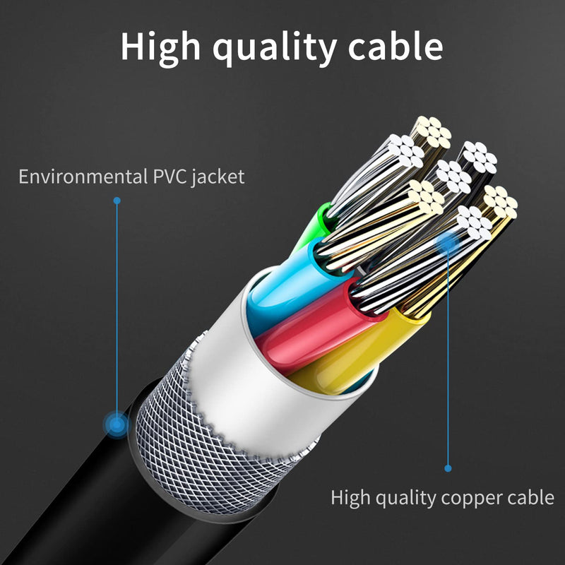  [AUSTRALIA] - Poyiccot RCA Splitter Male to Male Cable, RCA Y Splitter 1 RCA Male to 2 RCA Male Stereo Audio Subwoofer Cable, 2RCA to 1RCA Bi-Directional RCA Y Adapter Cable - 25cm/10inch