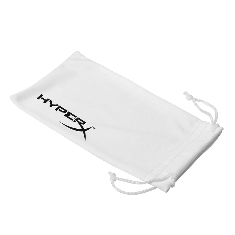  [AUSTRALIA] - HyperX Spectre Scout - Gaming Eyewear, Glasses for Kids, Blue Light Blocking, UV Protection, Crystal Clear Lenses, TR-90 Frame, Microfiber Pouch, Square Eyewear Frame - White