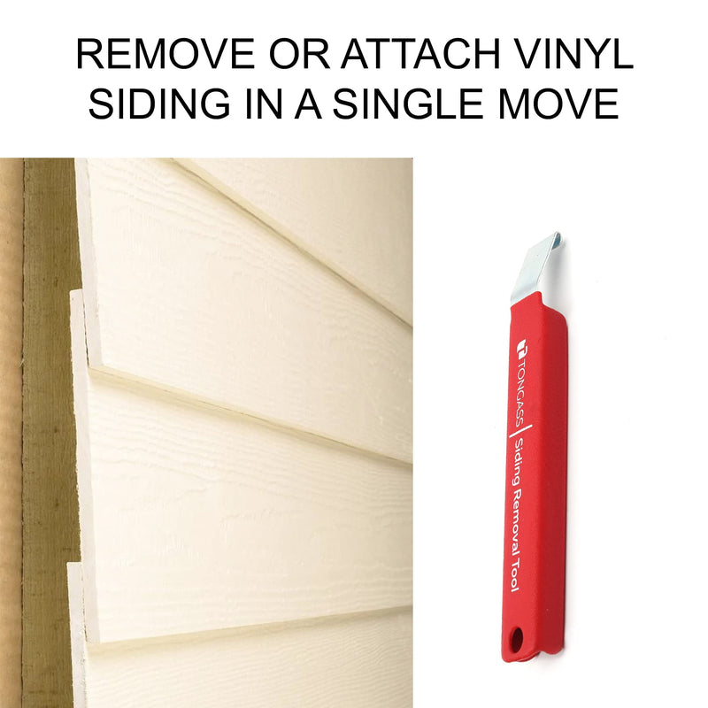  [AUSTRALIA] - Vinyl Siding Removal Tool with Extra Long Handle- 7 inches One-Piece Steel Blade Vinyl Installation and Removal Tool - The Ultimate Vinyl Siding Zip Tool - Avoid Damaging Vinyl Siding 1