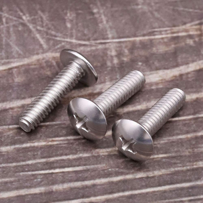  [AUSTRALIA] - 1/4-20 x 1" Truss Head Machine Screws, Phillips Drive, Fully Machine Thread, 18-8 Stainless Steel 304, Bright Finish, Pack of 50 1/4-20 x 1" (50 PCS)