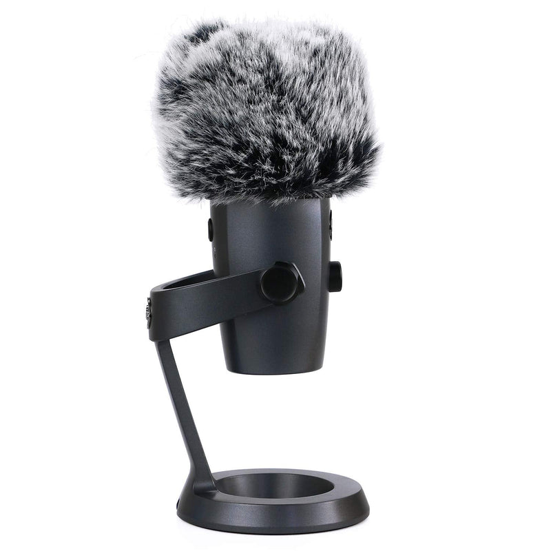  [AUSTRALIA] - YOUSHARES Microphone Furry Windscreen Muff - Mic Wind Cover Fur Pop Filter as Foam Cover Compatible with Blue Yeti Nano