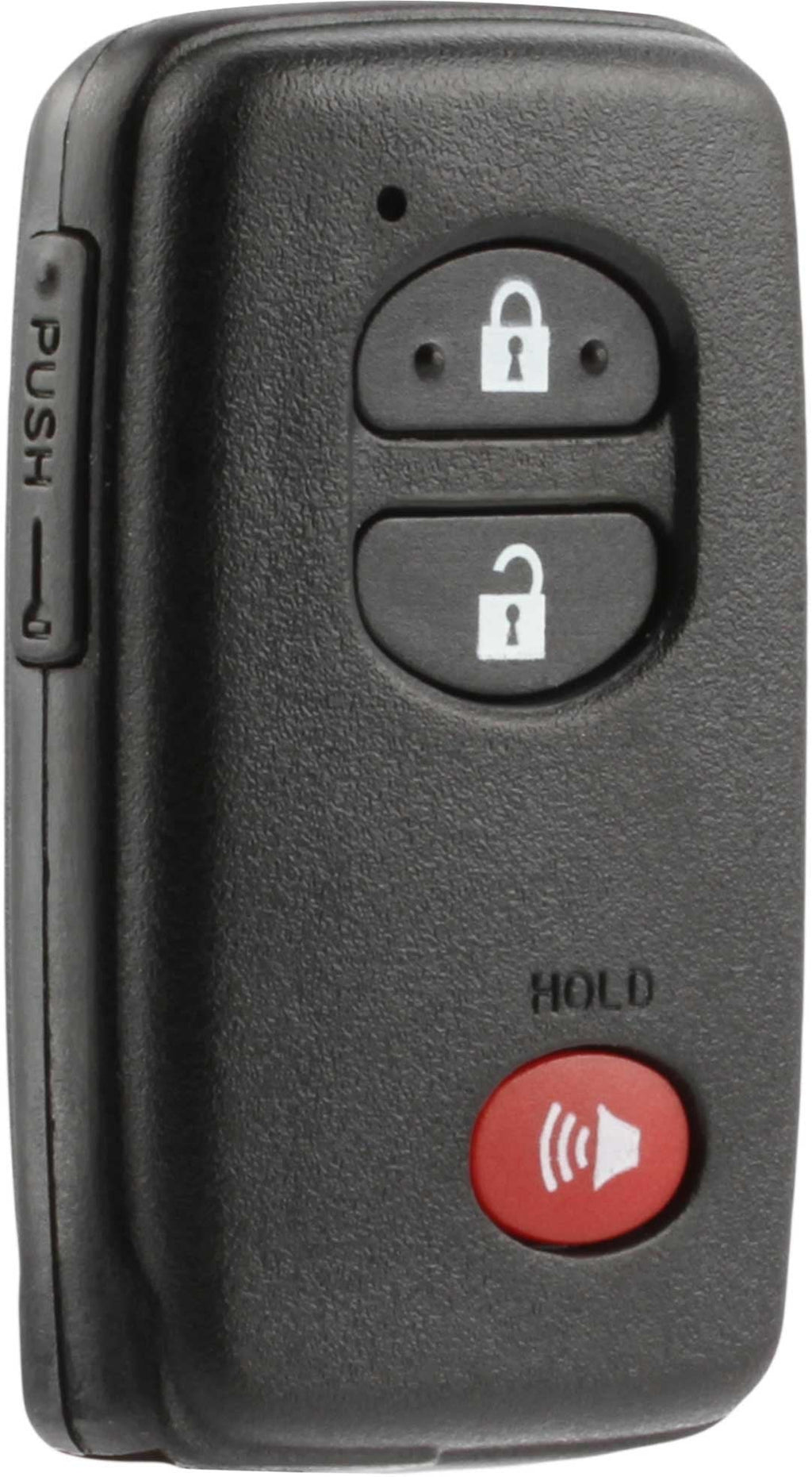  [AUSTRALIA] - Smart Key Fob Keyless Entry Remote Shell Case & Pad fits Toyota Highlander Prius Rav4 Venza (HYQ14AAB, HYQ12ACX, HYQ14AEM) t-blk-3b-smrt-case