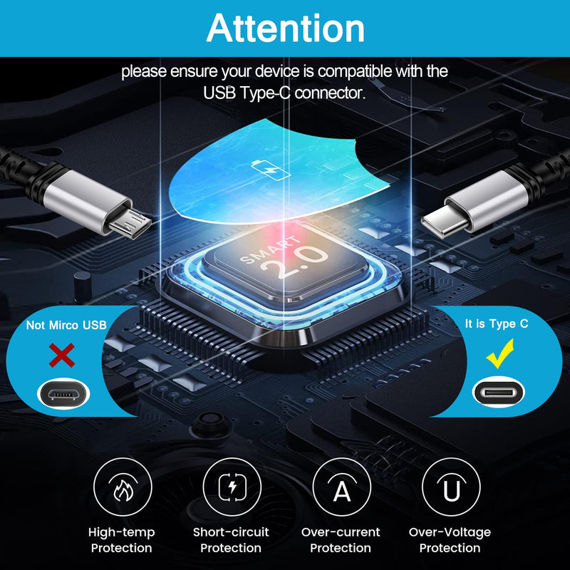  [AUSTRALIA] - Auto Android Phone C Charger Cable,[3FT+5FT+6FT] USB A to USB Type C Fast Charging Cord C Port Car Cable for Google Pixel 7a 7Pro 7 6 6a 5 4 3,Samsung Galaxy S22 S23 A14 A54 A24 A13 A03S,Moto G Stylus