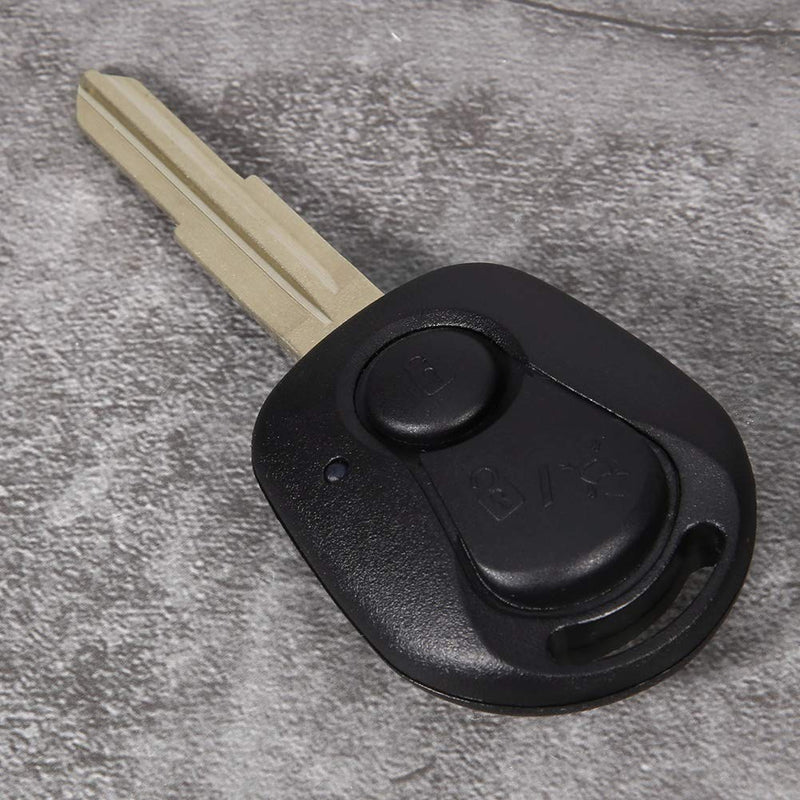 Remote Key Housing,2 Buttons Black Remote Key Housing Case Remote Key Cover Fits for Ssangyong Actyon Kyron Rexton - LeoForward Australia