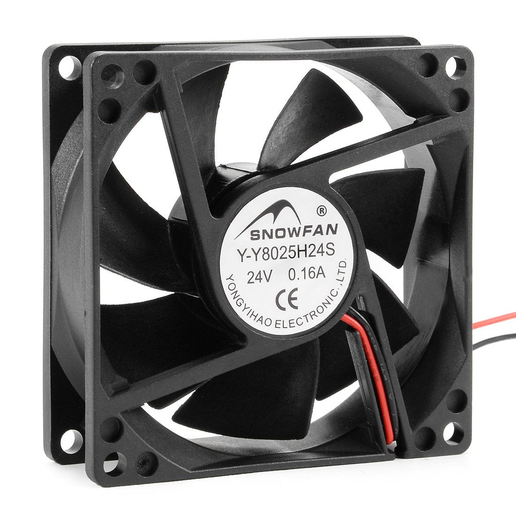  [AUSTRALIA] - uxcell 80mm x 80mm x 25mm 8025 24V DC Cooling Fan with Long Life Sleeve Bearings