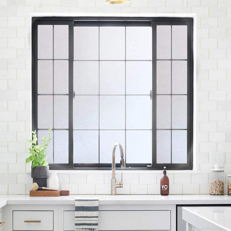  [AUSTRALIA] - rabbitgoo Window Privacy Film, Frosted Removable Glass Covering for Bathroom, Opaque Static Cling Heat Control Door Sticker for Home Office Living Room, Non-Adhesive (Matte White, 17.5 x 78.7 inches) 17.5" x 78.7" (44.5 x 200 cm)