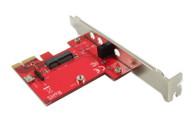  [AUSTRALIA] - Ableconn PEXM2150E PCI Express x1 Adapter Card with M.2 Key E Socket - Support M2 E Key or A-E Key WiFi or Bluetooth Module