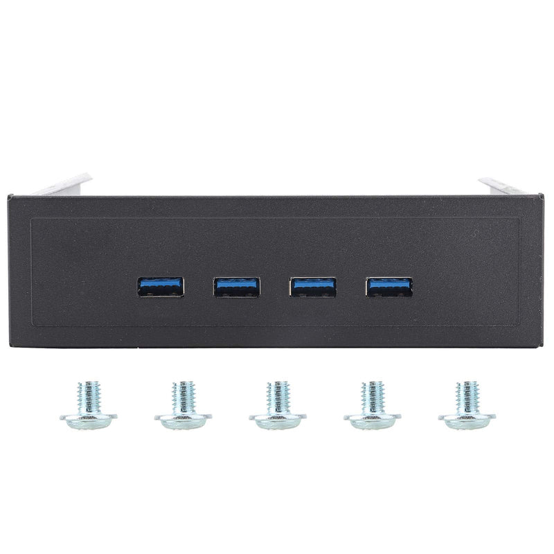  [AUSTRALIA] - Optical Disk Driver Front Panel, 20Pin 4-Port USB 3.0 Hub Optical Disk Driver Front Panel Support for 3.0/2.0/1.1 Device,Fits for Computer Case Front Bay