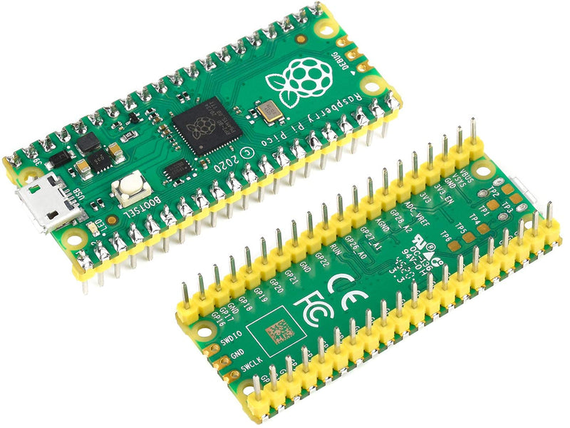  [AUSTRALIA] - Raspberry Pi Pico Microcontroller Board with Pre-Soldered Header, Based on Raspberry Pi RP2040,Dual-Core ARM Cortex M0+ Processor Support C/C++/Python (Pico Starte Kit with Pico and 5 Accessories)