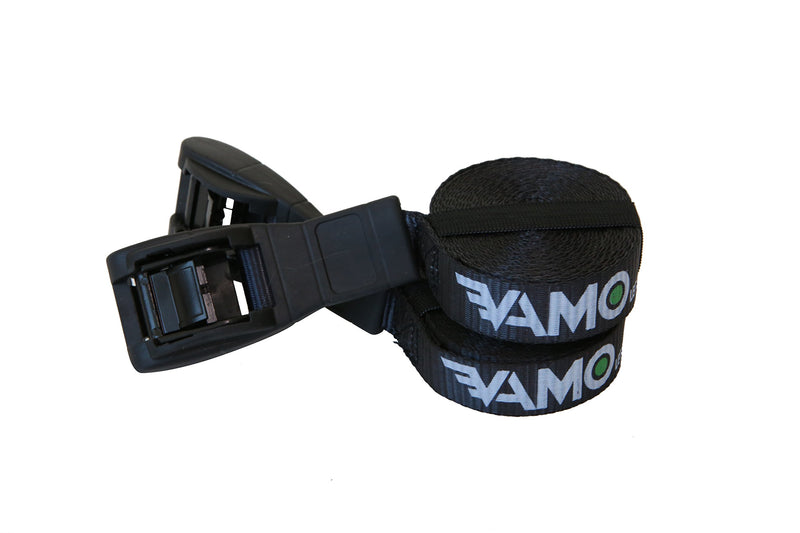  [AUSTRALIA] - Lashing Straps, VAMO 1 Inch x 15 Ft Tie Down Strap Cargo Tie-Down Strap up to 600lbs for Roof-top Cam Lock Buckle 2 Pack (with storage bag)