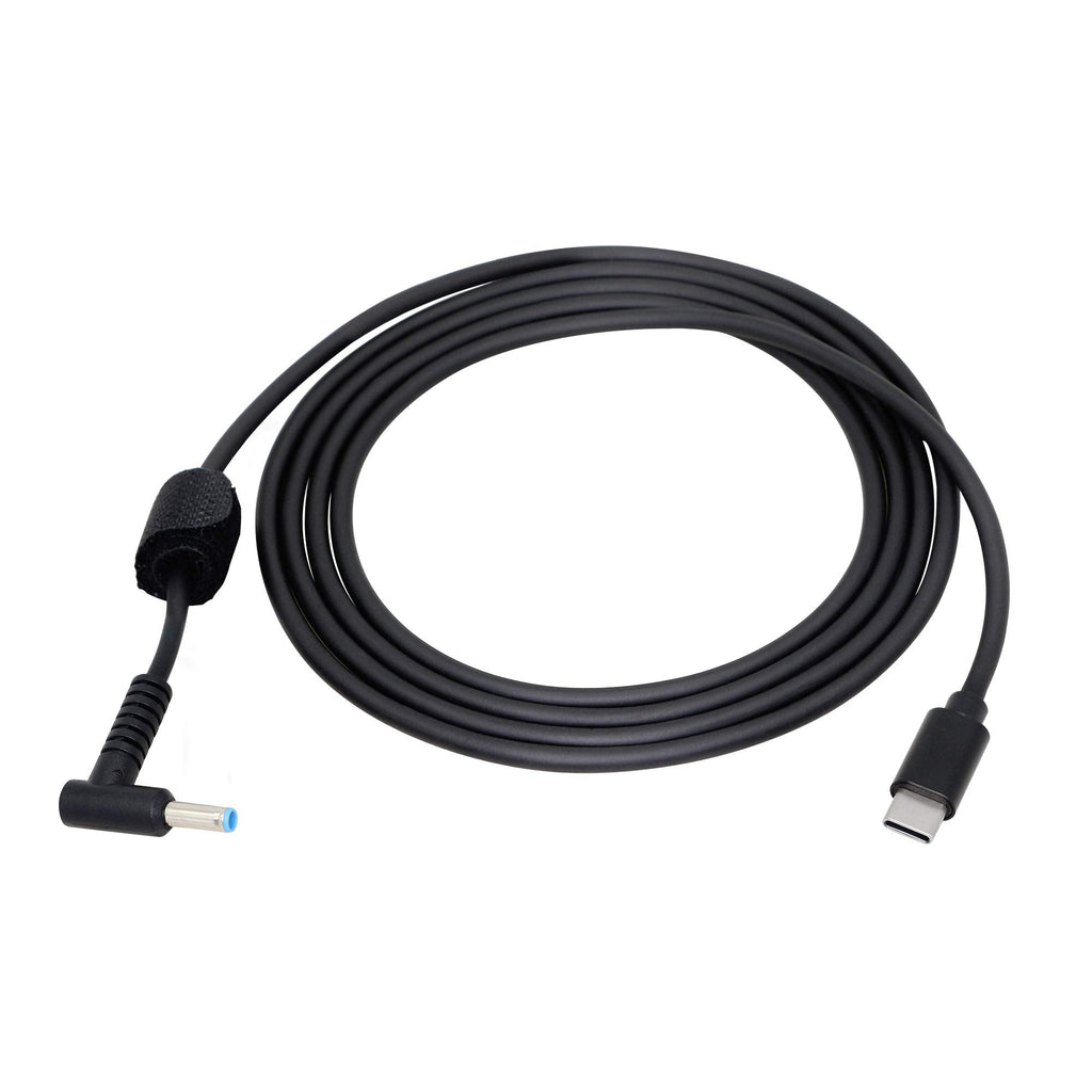  [AUSTRALIA] - CERRXIAN 4.9ft 65W PD USB Type C Male Input to 90 Degree DC 4.5mm x 0.6mm (4.5mm x 3.0mm) Male Power Charging Cable for HP Stream 11 13 HP Chromebook (4506)