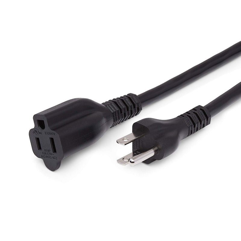  [AUSTRALIA] - Amazon Basics 6-Foot Extension Cord - 13 Amps, 125V - Black Single