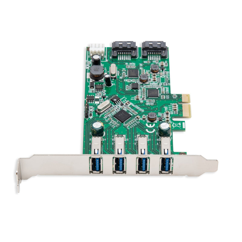  [AUSTRALIA] - Syba 4 Port USB 3.0 and 2 Port SATA III PCIe 2.0 X 1 Card VLI/ASMedia Chipset Components Other SD-PEX50064 6-port