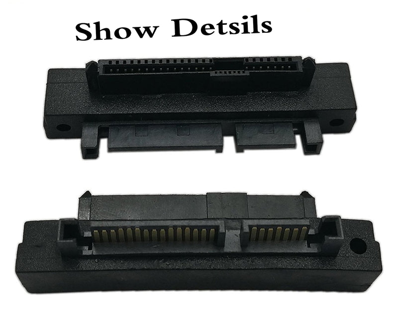 zdyCGTime SAS 22 Pin to 7 Pin + 15 Pin SATA Hard Disk Drive Raid Adapter with 15 Pin Power Port-Right Angle 90 Degree - LeoForward Australia