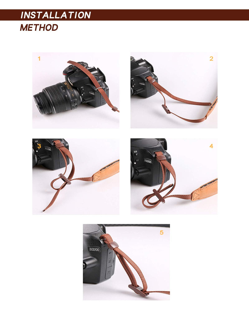  [AUSTRALIA] - ARCHE Adjustable and Comfortable Neck/Shoulder Camera Strap for All DSLR Camera Compatible Work with Nikon/Canon/Sony/Olympus and More DSLR, Mirrorless and Instant Camera (Aztec Black) Aztec Black