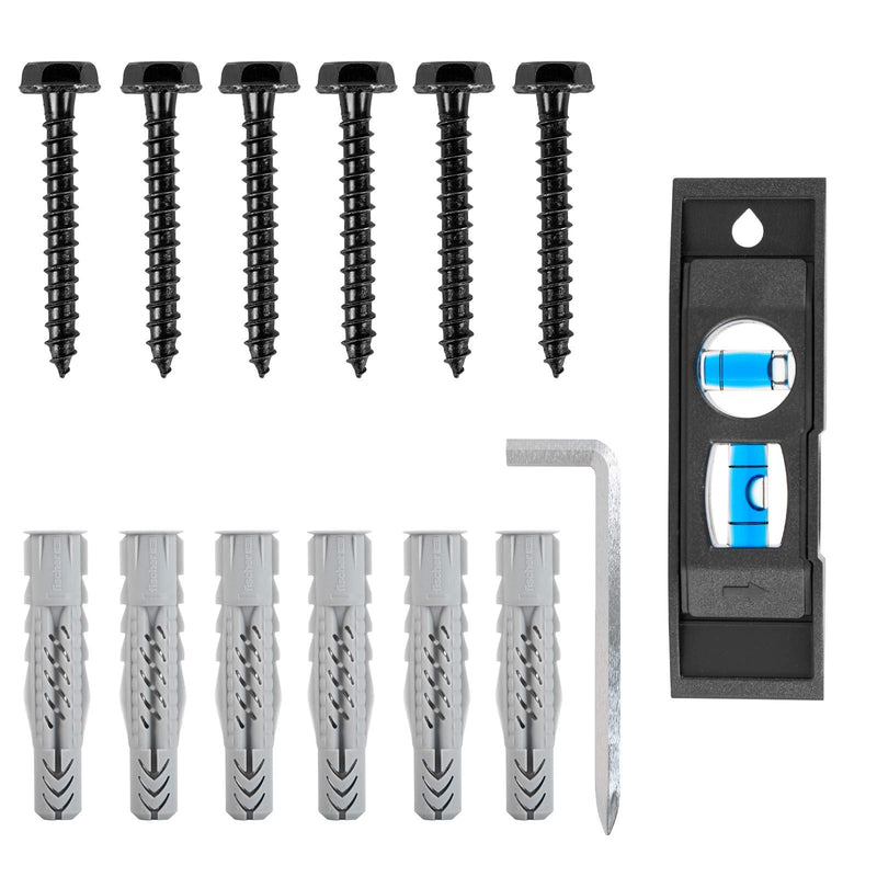  [AUSTRALIA] - Mounting Dream Lag Bolt Kit for TV Wall Mount Comes with M7 Lag Bolt for Wood Stud, Fischer Anchors for Concrete Wall, Includes Allen Key and Bubble Level for Easy Installation MD5752