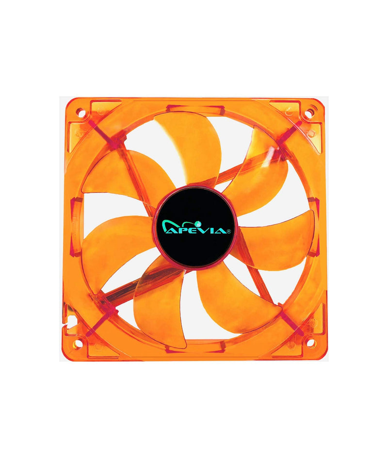  [AUSTRALIA] - Apevia 12SL-OG 120mm 4pin Molex + 3pin Motherboard Silent Orange LED Case Fan