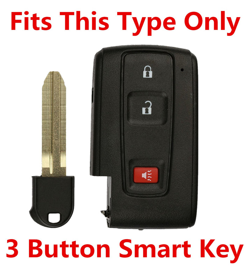  [AUSTRALIA] - Rpkey Silicone Keyless Entry Remote Control Key Fob Cover Case protector For Toyota 2+1 Button for 2004 2005 2006 2007 2008 2009 Prius MOZB31EG MOZB21TG