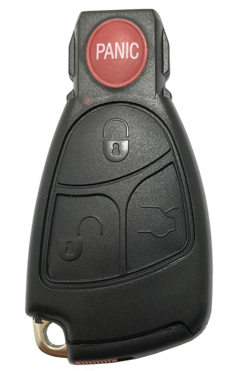 Keyless Entry Smart Key Fob Cover Case Fits for Mercedes Benz E C R CL GL SL CLK SLK W210 Smart Remote Control Key Fob Shell 3+1 Buttons Black A - LeoForward Australia