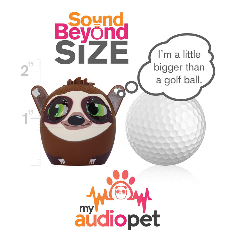 My Audio Pet Mini Bluetooth Animal Wireless Speaker for Kids of All Ages - True Wireless Stereo – Pair with Another TWS Pet for Powerful Rich Room-Filling Sound (Slow Jam-Sloth) Slow Jam-Sloth - LeoForward Australia