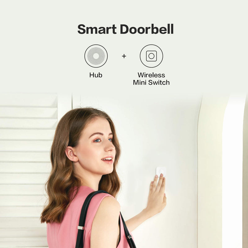  [AUSTRALIA] - Aqara Mini Wireless Switch, Requires Aqara Hub, Zigbee Connection, 3-Way Multi-Purpose Control Button for Smart Home Applications, Compatible with Apple HomeKit, IFTTT Wireless Mini Switch