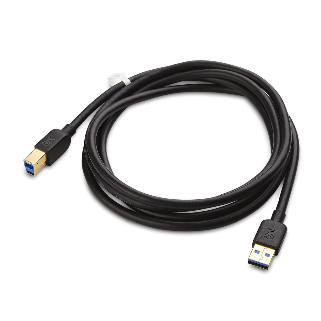  [AUSTRALIA] - Cable Matters USB 3.0 Cable (USB 3 Cable, USB 3.0 A to B Cable) in Black 6 ft 6 Feet