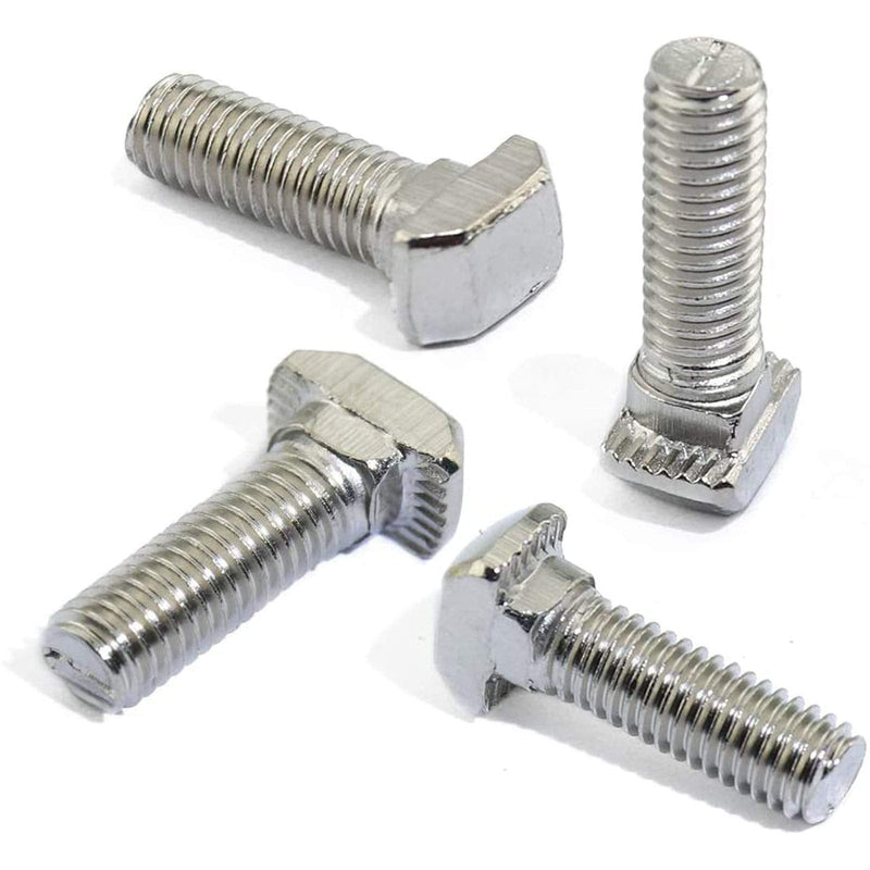  [AUSTRALIA] - 20 Pcs M8 x 25mm Thread T Slot Drop-in Bolt T-Bolt Hammer Head Bolt T Screw Stud for 4040 Series Standard 8mm T-Slot Aluminum Extrusion Profile (4040 Series) M8x25mm