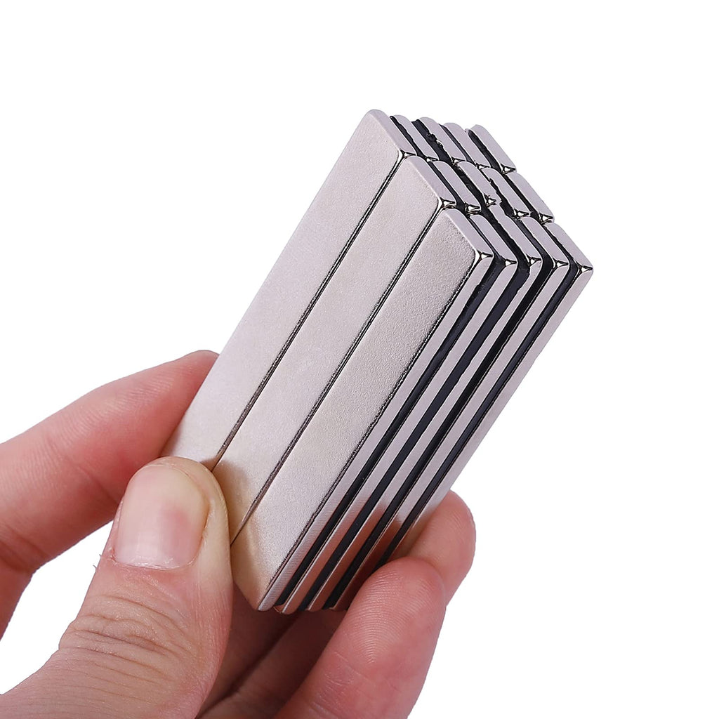  [AUSTRALIA] - 15 Pack Neodymium Bar Magnets, High Strength Rare-Earth Magnets for Crafts, DIY,Office,Fridge,and Science Education-60 x 10 x 3 mm 15