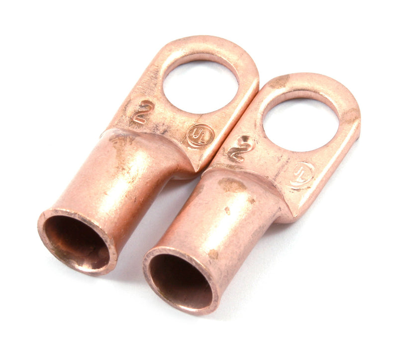  [AUSTRALIA] - Forney 60105 Copper Cable Lugs, Number 2 Cable with 3/8-Inch Stud Size, 2-Pack