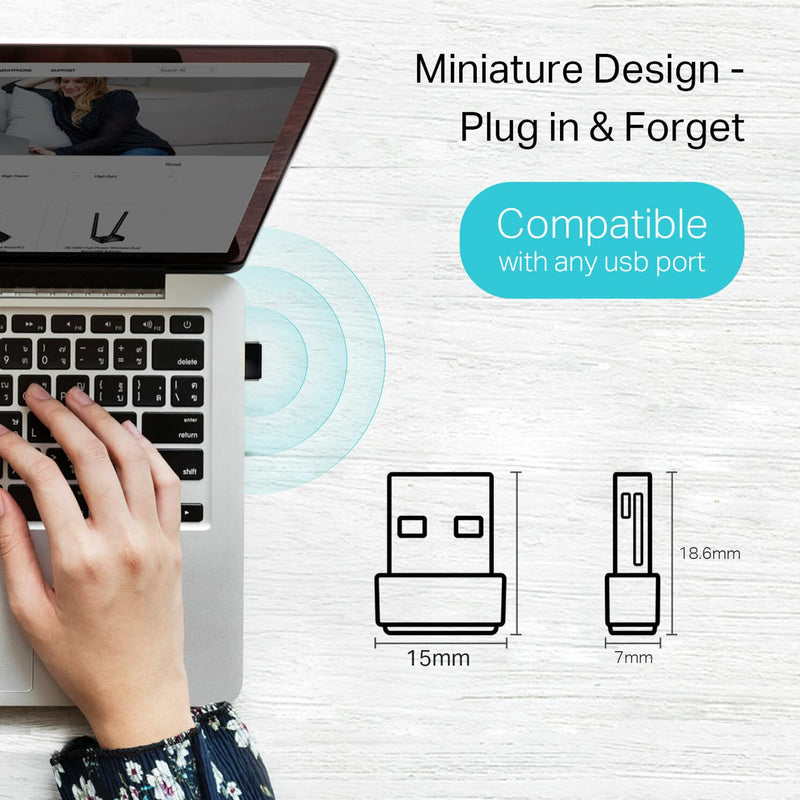  [AUSTRALIA] - TP-Link Nano AC600 USB Wifi Adapter(Archer T2U Nano)- 2.4G/5G Dual Band Wireless Network Transceiver Adapter for PC Desktop, Travel Size, Supports Windows 11,10, 8.1, 8, 7, XP / Mac OS X 10.9-10.14