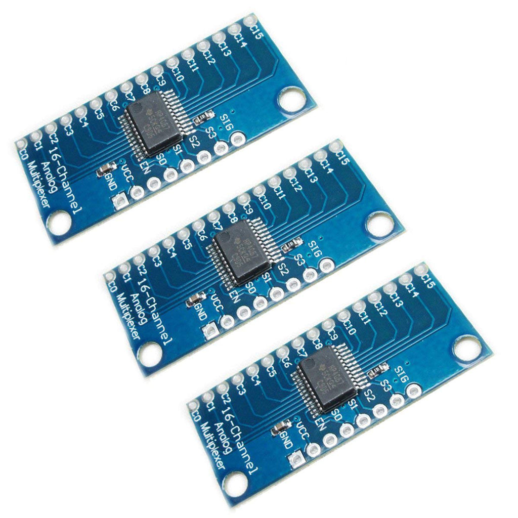  [AUSTRALIA] - HiLetgo CD74HC4067 16 Channel Digital Analog Multiplexer Breakout Module CMOS 3pcs for Arduino