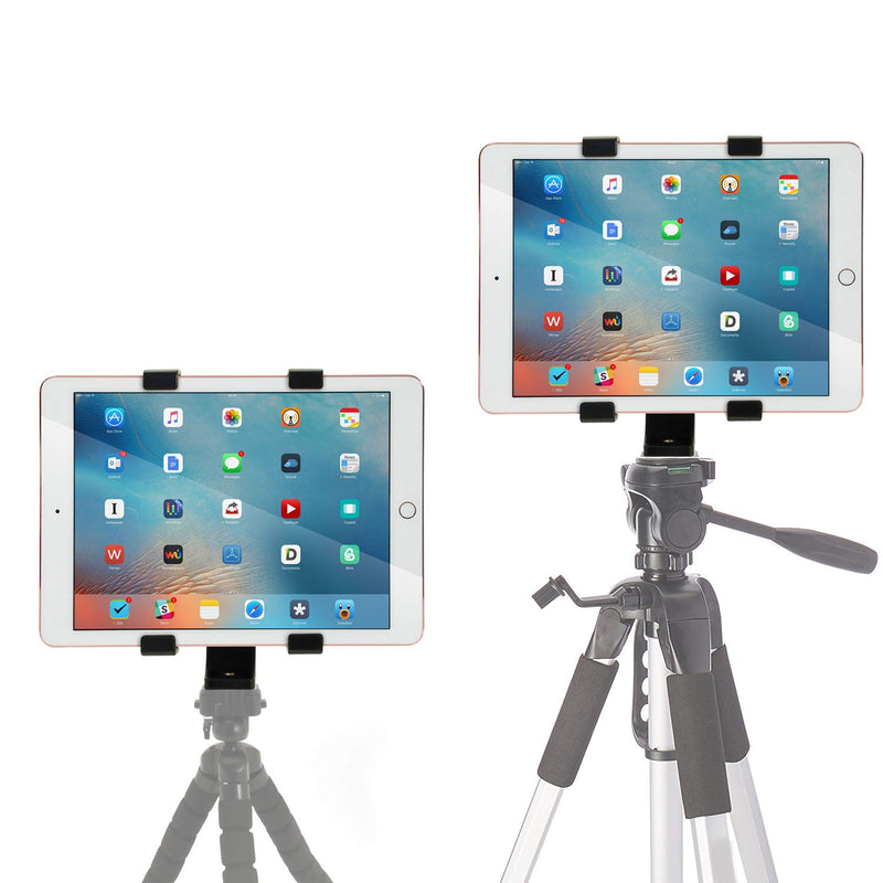  [AUSTRALIA] - FendTek Universal Tablet Tripod Mount for iPad, iPad Air, Air 2,iPad Mini,Samsung Galaxy Tab, and Many More Tablets. Plus Microfiber Cleaning Cloth
