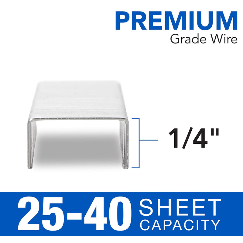  [AUSTRALIA] - Swingline Staples, Optima, Premium, 1/4" Length, Jam Free Staples for Swingline Stapler Heavy Duty, Perfect for Home Office Supplies & Desktop, 40 Sheet Capacity, 210/Strip, 3750/Box, 1 Pack (35556) 1/4"