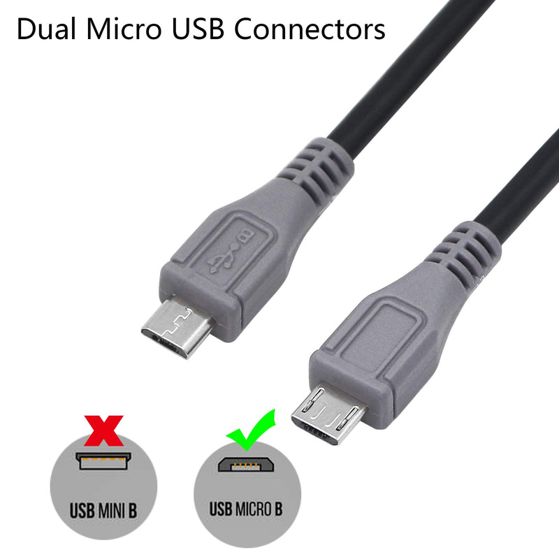 CERRXIAN USB Micro Male to Micro Male OTG Adapter Cable (1m) - LeoForward Australia